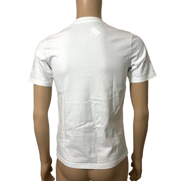 Adidas Graphic T-Shirt Kids Unisex Short Sleeve 13 - 14 Years White Blue Black - Picture 3 of 15